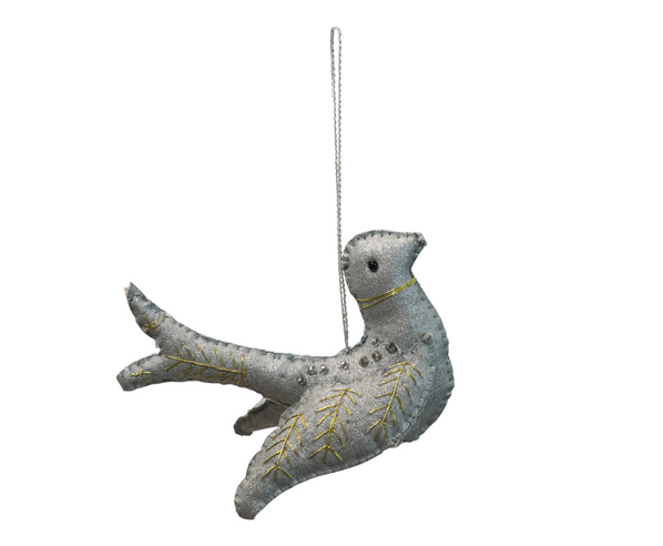 Canvas Bird Ornament