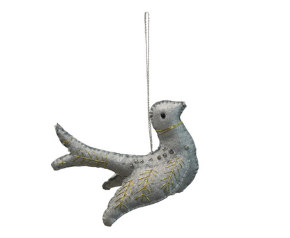 Canvas Bird Ornament