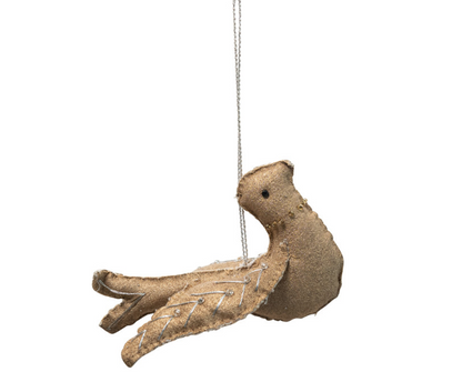 Canvas Bird Ornament