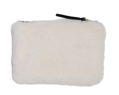Fur Zip Pouch
