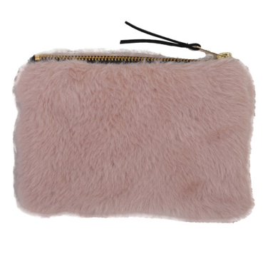 Fur Zip Pouch