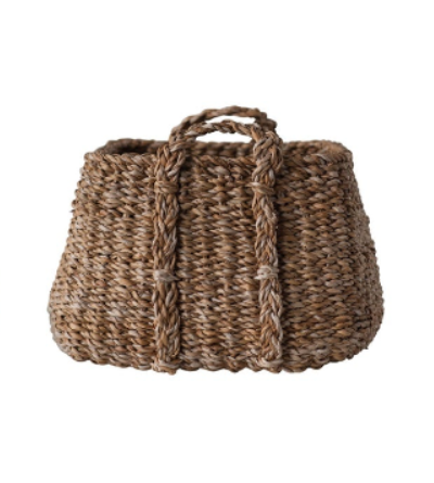 Woven Seagrass Baskets with Handles