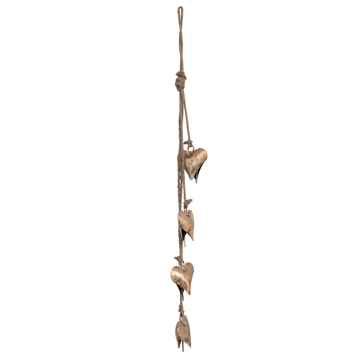 Hanging Metal Hearts