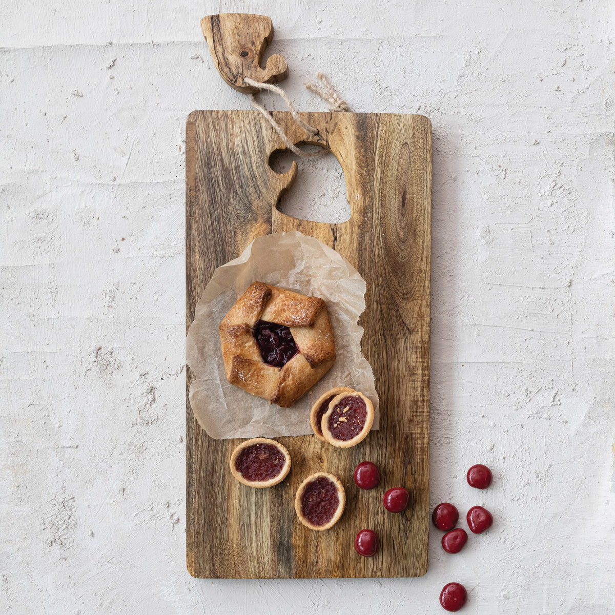 Cheese/Cutting Board with Santa Hat