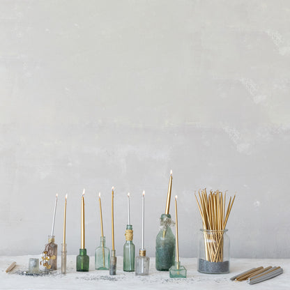 Unscented Thin 1/2" Taper Candles, Set of 24