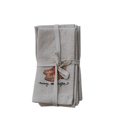 Napkins w/ Holiday Saying