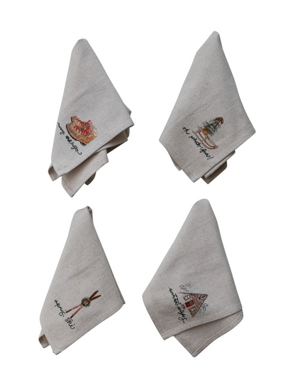 Napkins w/ Holiday Saying