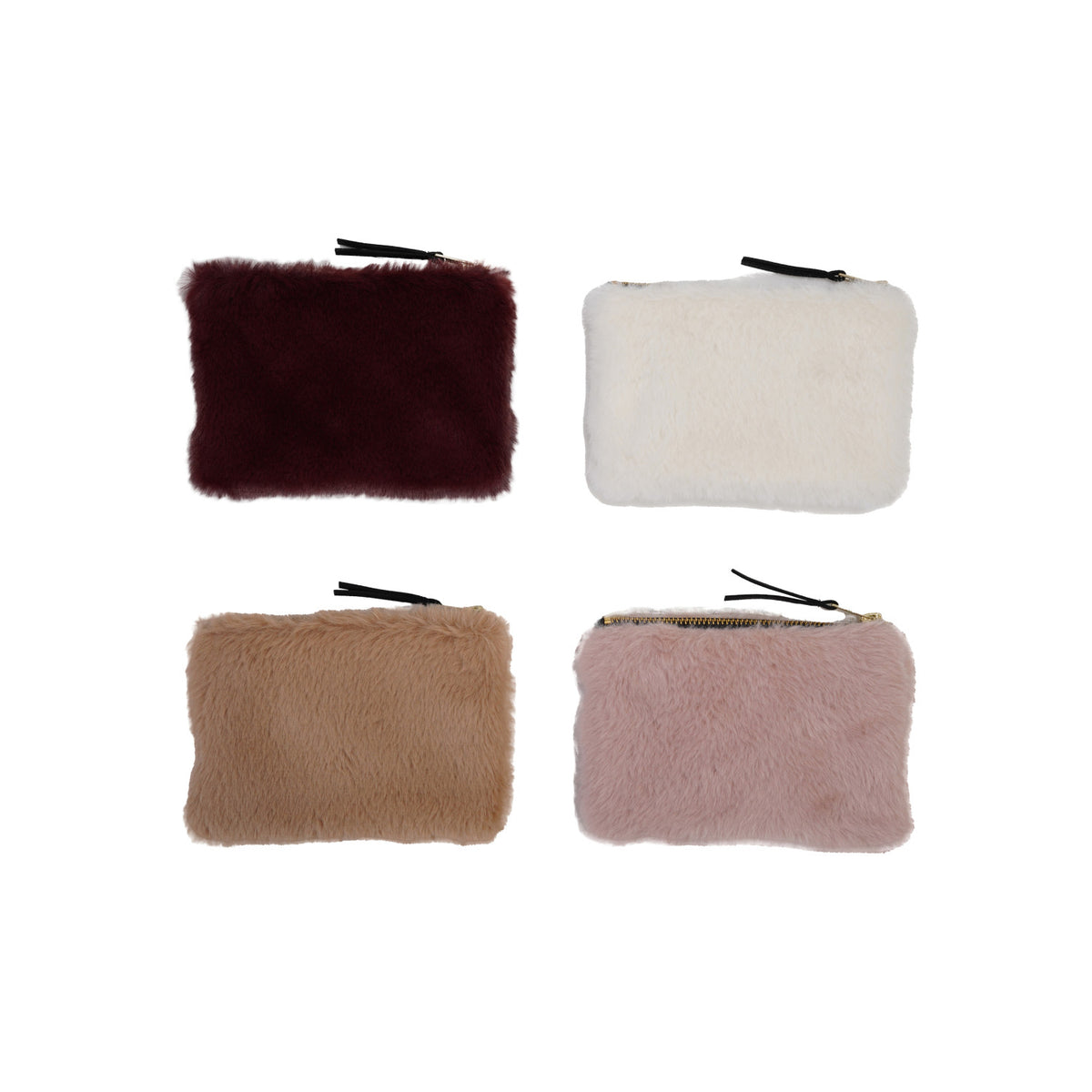Fur Zip Pouch