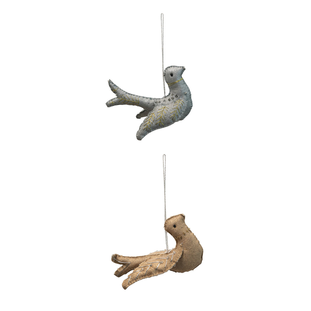 Canvas Bird Ornament