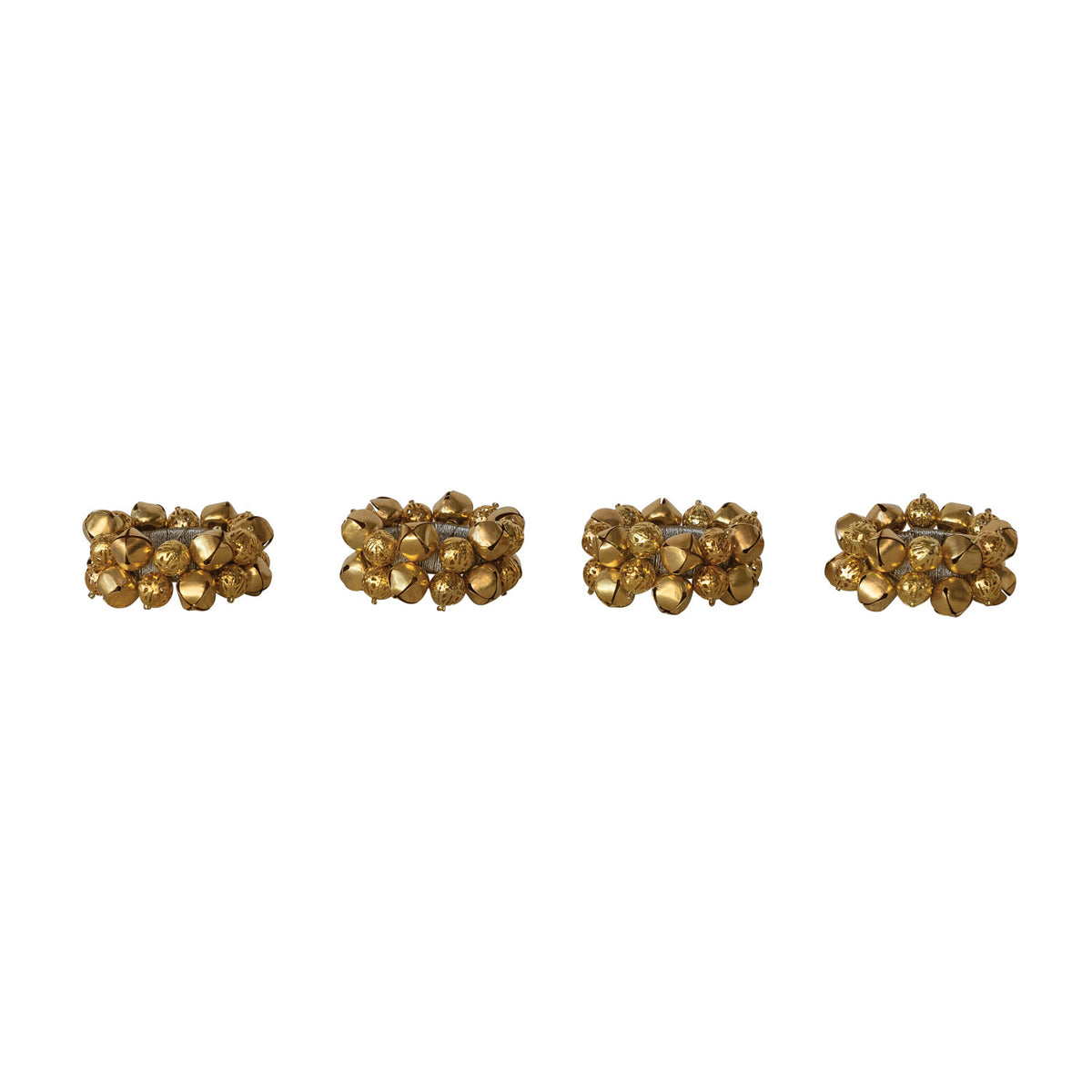 Napkin Rings, Gold Finish