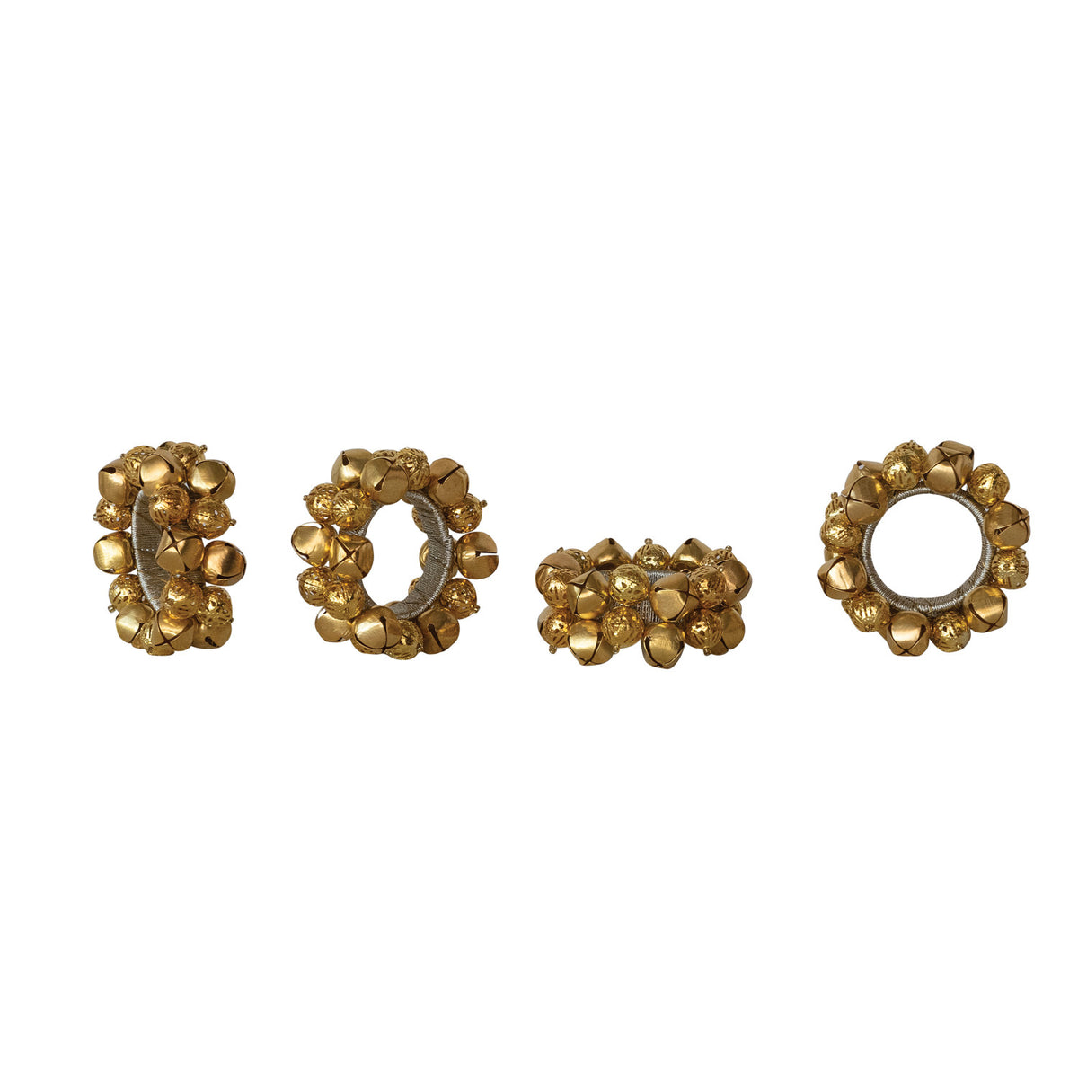Napkin Rings, Gold Finish