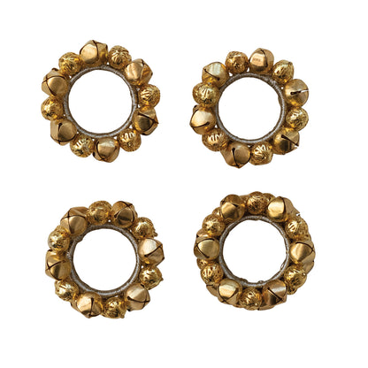 Napkin Rings, Gold Finish