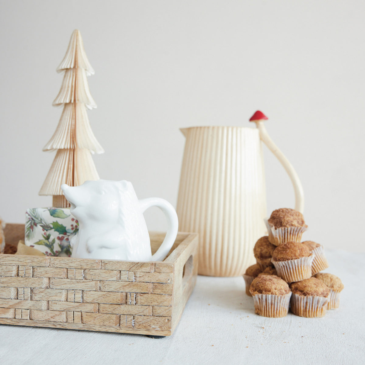 Wood Tray with Handles