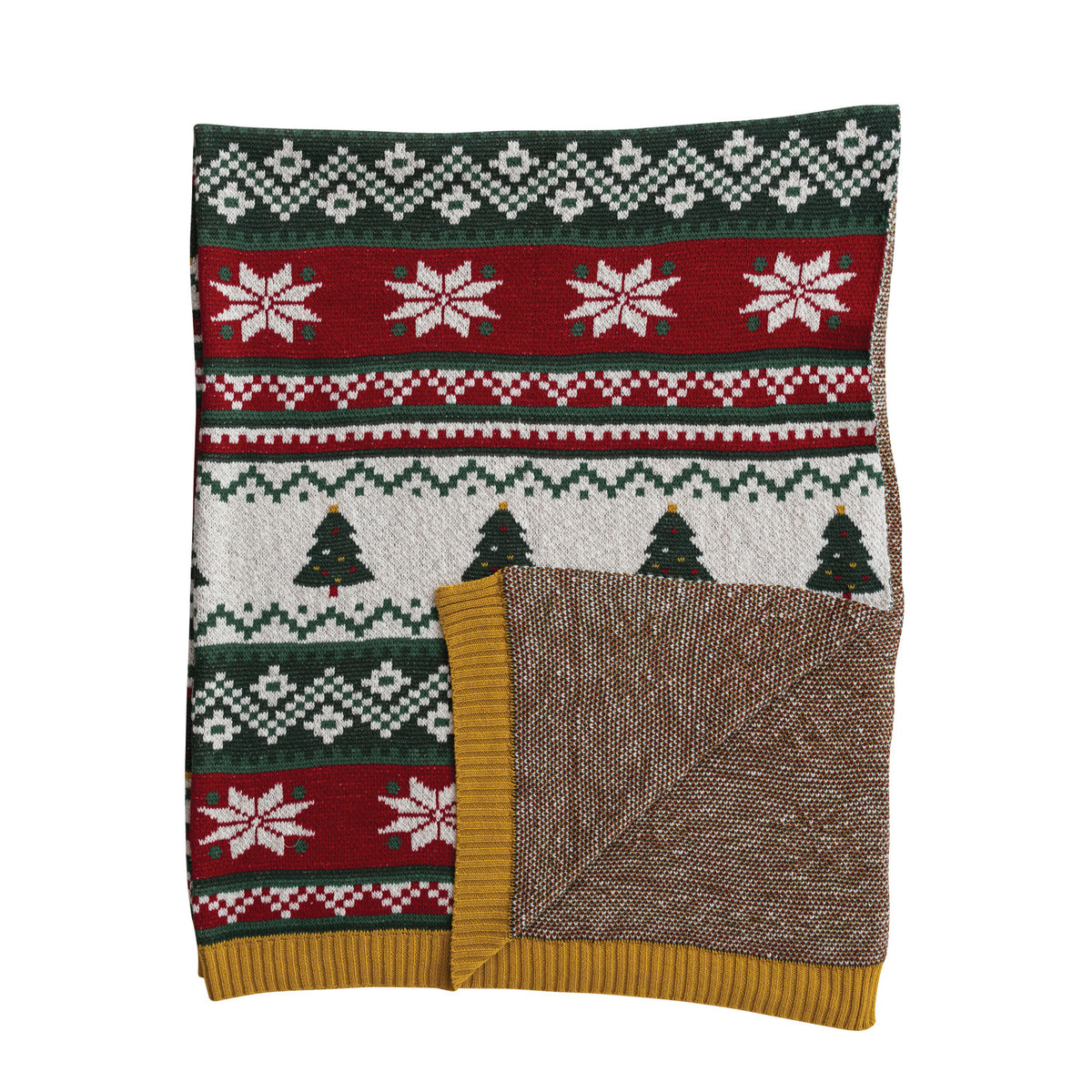 Cotton Knit Throw