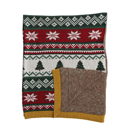 Cotton Knit Throw