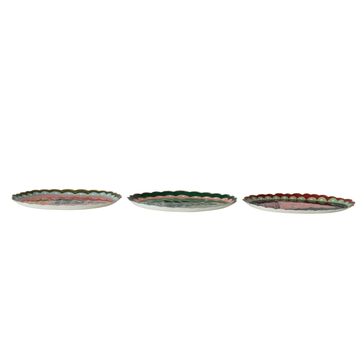 Scalloped Tray with Tree