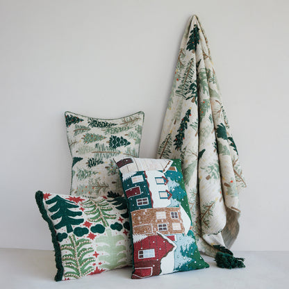 Winter Scene Pillow