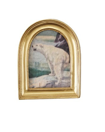 Resin Mini Framed Vintage Seasonal Art Magnet, Gold Finish, 9 Styles