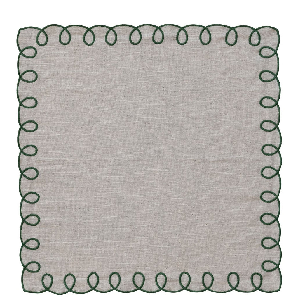 Cotton Scalloped Napkin