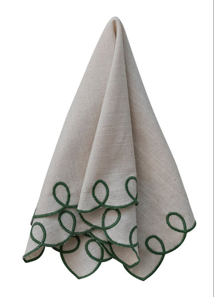 Cotton Scalloped Napkin