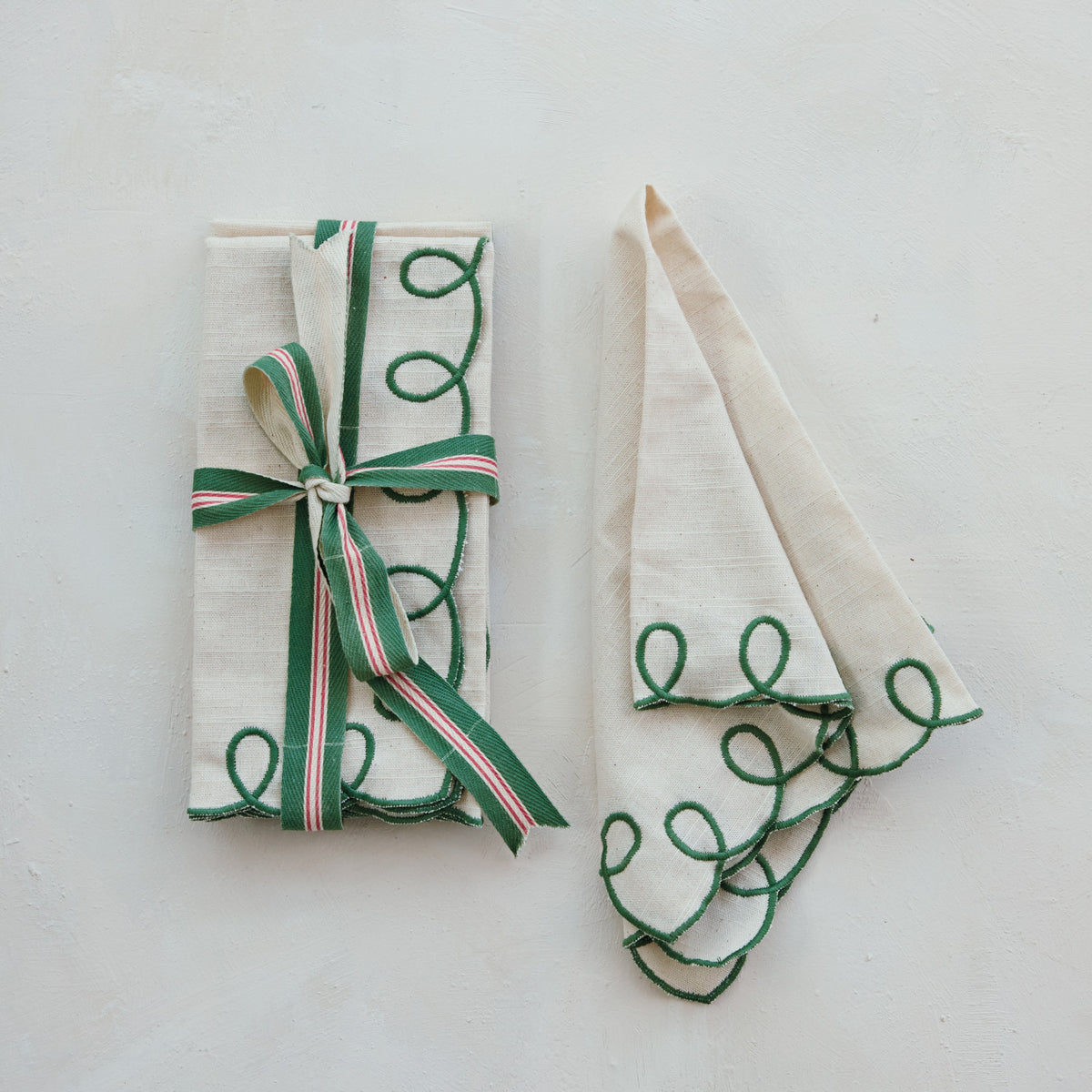 Cotton Scalloped Napkin