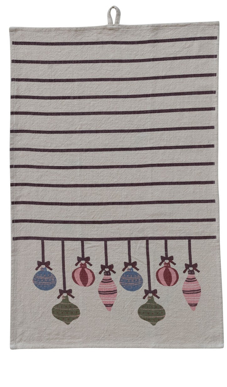 Tea Towel with Ornaments