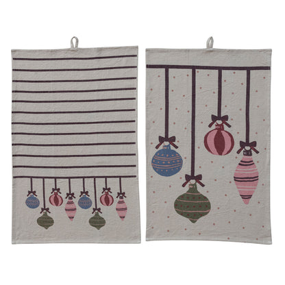 Tea Towel with Ornaments