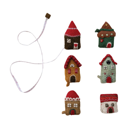 Wool Felt House Shaped Tape Measure