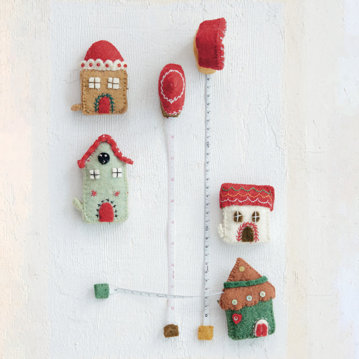 Wool Felt House Shaped Tape Measure