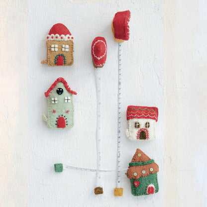Wool Felt House Shaped Tape Measure