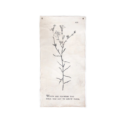 Handmade Botanical Wall Tarp