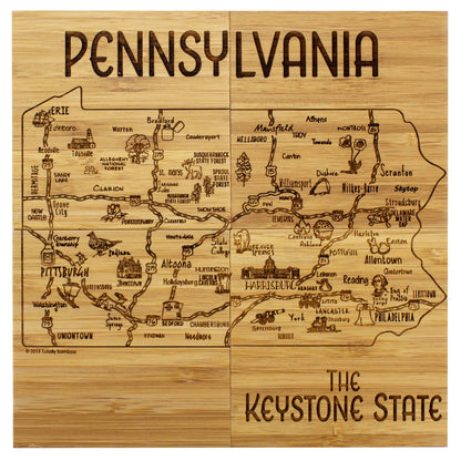 Pennsylvania 4-Pc. Coaster Set with Case