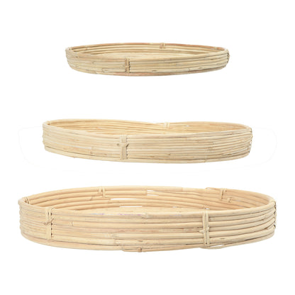 Hand-Woven Cane Tray