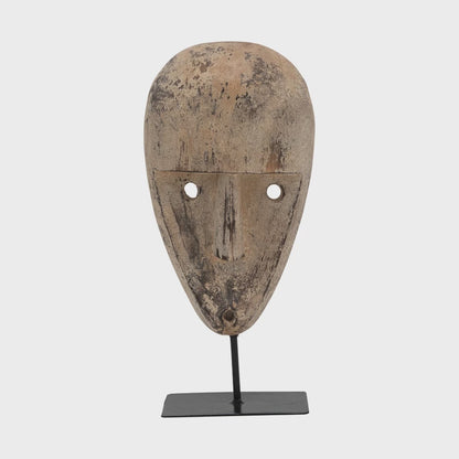 Wood Mask on Stand
