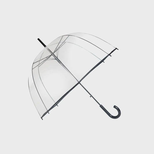 Basic Transparent Black Umbrella