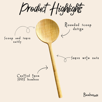 Bamboo Serving Spoon | Circle | Kitchen Bestseller