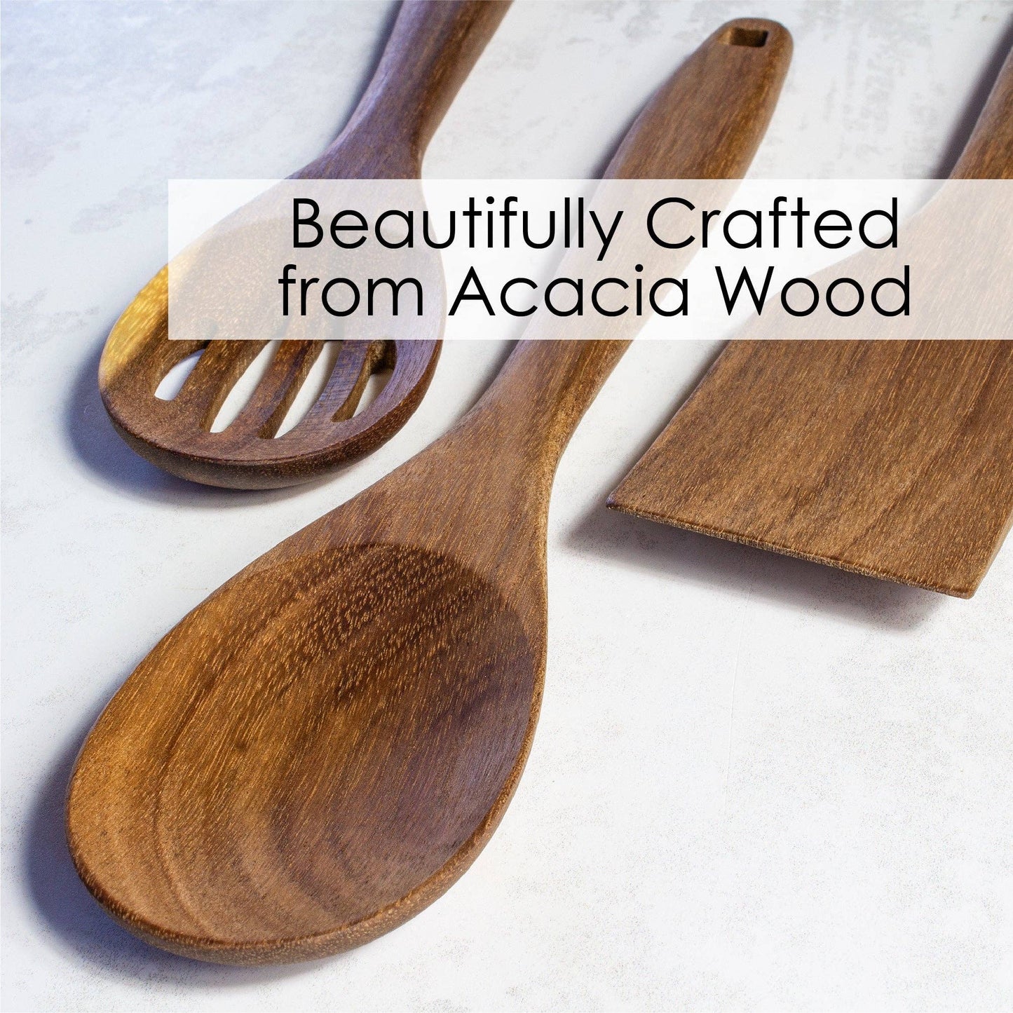 Acacia Wood Cooking Utensil Set
