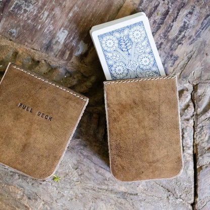 Full Deck Cards - Leather Case