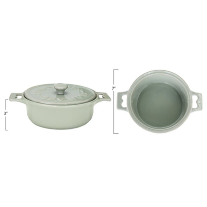 Brie Baker with Lid and Spreader, Set of 2