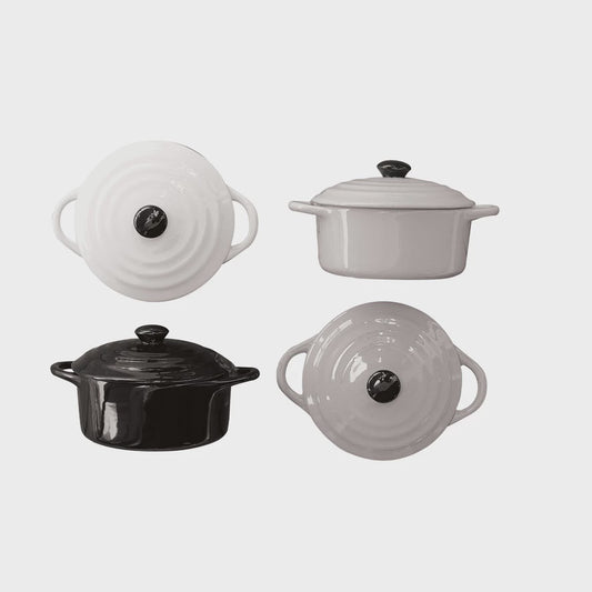 Stoneware Mini Baker with Lid