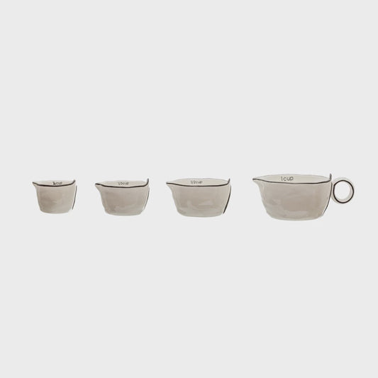 S/4 Stoneware Measuring Cups,