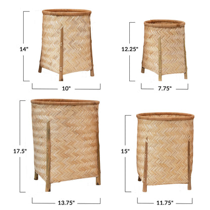 Bamboo Baskets w/Legs