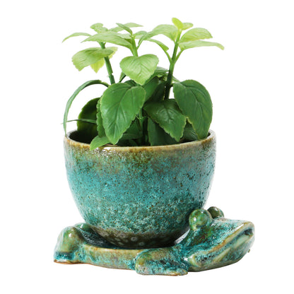 Planter with Frog Base