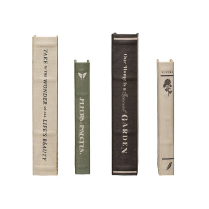 MDF and Canvas Book Storage Boxes
