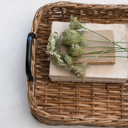 Rattan Tray w/ Handles