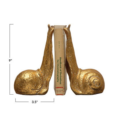 Snail Bookends