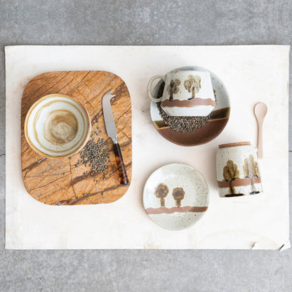 Jar w/ Trees, Cork & Spoon