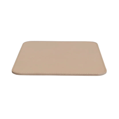 8-1/4"L x 9-1/2"H Leather Mouse Pad, Tan Color