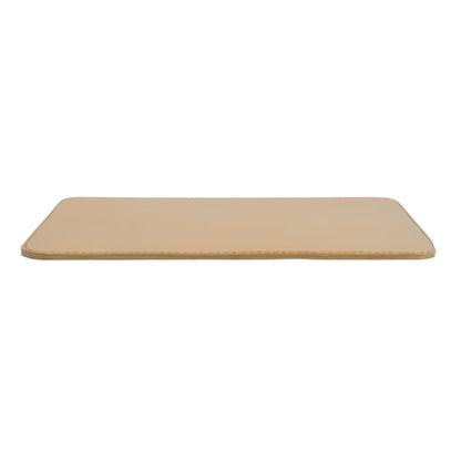 8-1/4"L x 9-1/2"H Leather Mouse Pad, Tan Color