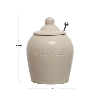 Olives Jar w/ Spoon